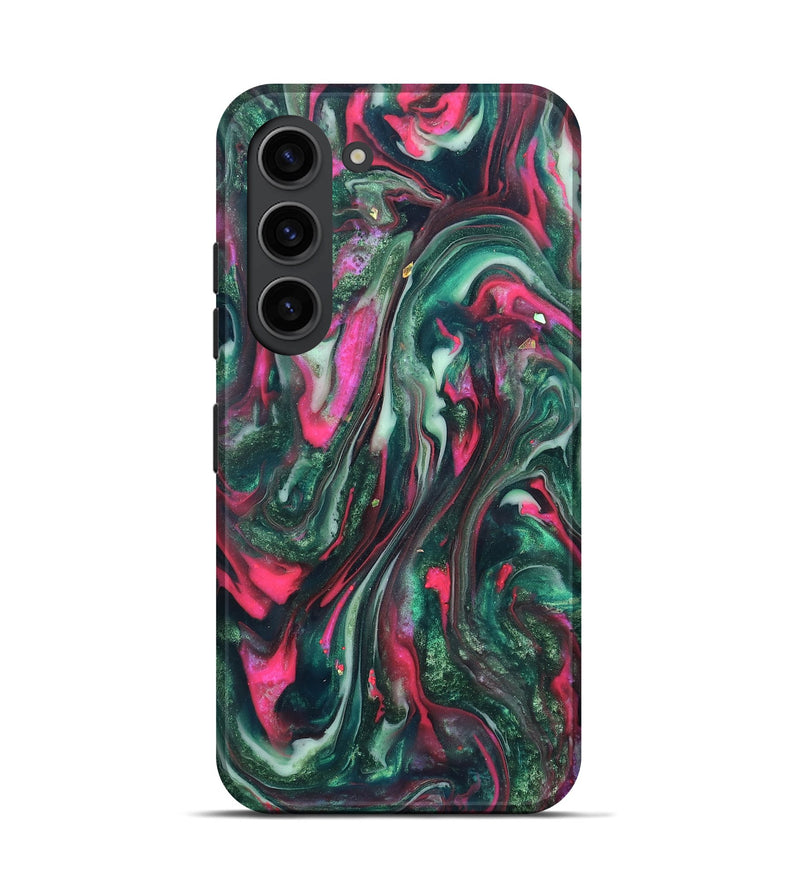 Galaxy S23 ResinArt Live Edge Phone Case - Kerrie (Green, 819797)