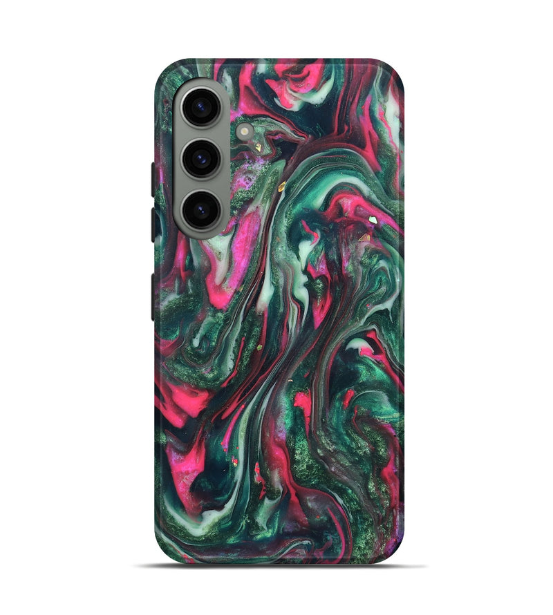 Galaxy S24 ResinArt Live Edge Phone Case - Kerrie (Green, 819797)