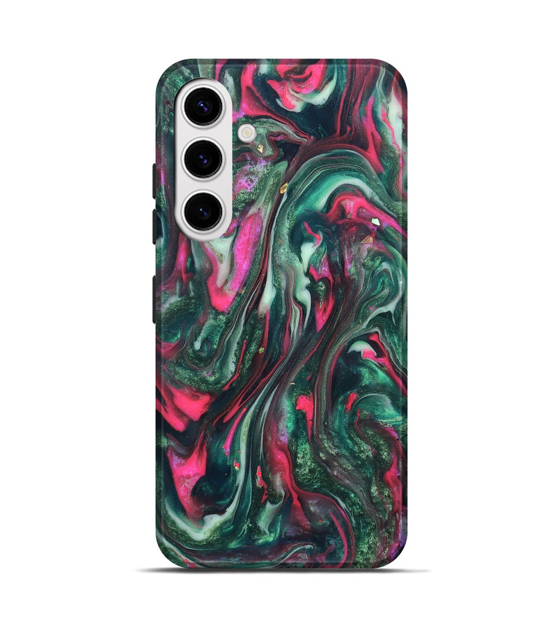 Galaxy S25 ResinArt Live Edge Phone Case - Kerrie (Green, 819797)