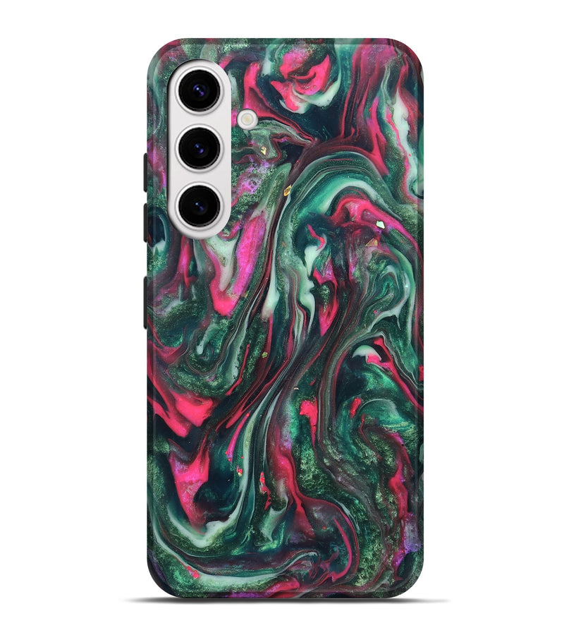 Galaxy S25 Plus ResinArt Live Edge Phone Case - Kerrie (Green, 819797)