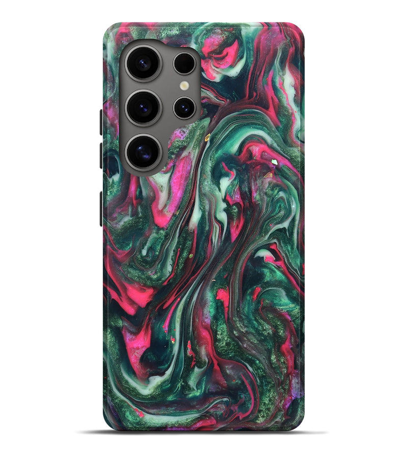 Galaxy S25 Ultra ResinArt Live Edge Phone Case - Kerrie (Green, 819797)