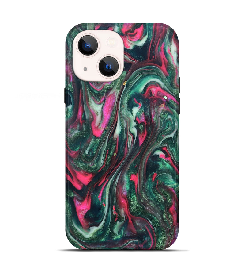 iPhone 13 ResinArt Live Edge Phone Case - Kerrie (Green, 819797)