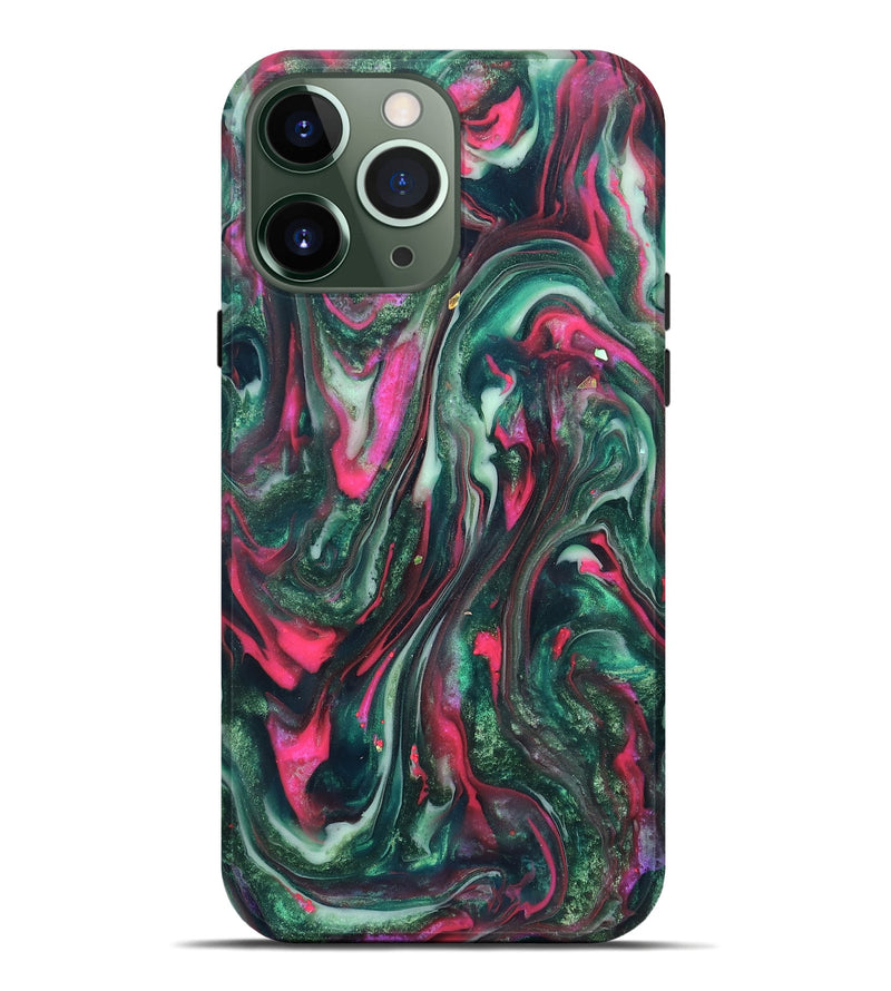 iPhone 13 Pro Max ResinArt Live Edge Phone Case - Kerrie (Green, 819797)