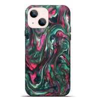 iPhone 14 Plus ResinArt Live Edge Phone Case - Kerrie (Green, 819797)