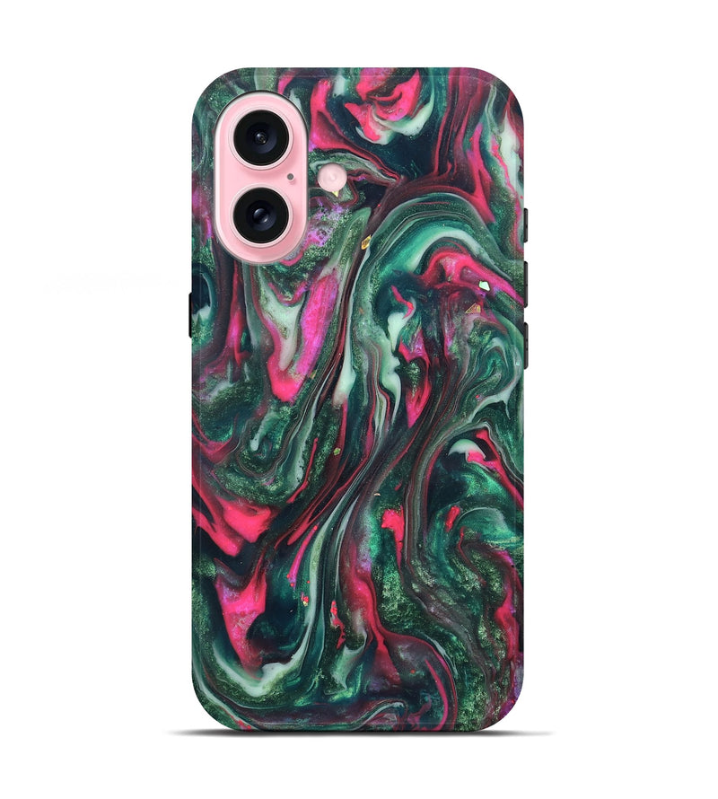 iPhone 17 ResinArt Live Edge Phone Case - Kerrie (Green, 819797)