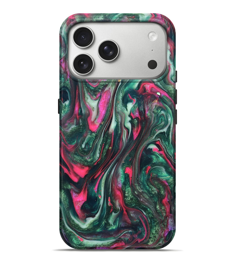 iPhone 17 Pro Max ResinArt Live Edge Phone Case - Kerrie (Green, 819797)