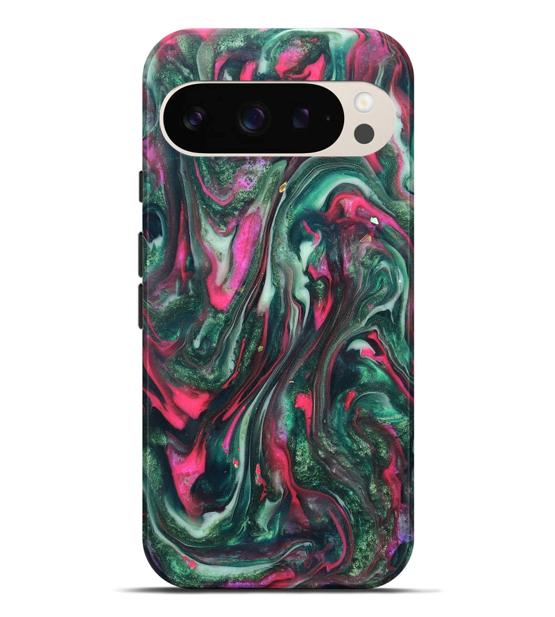 Pixel 9 Pro XL ResinArt Live Edge Phone Case - Kerrie (Green, 819797)