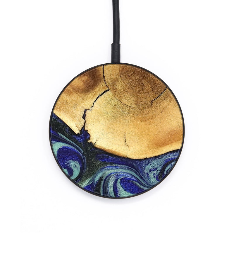 Circle Wood Wireless Charger - Antonia (Blue, 819799)