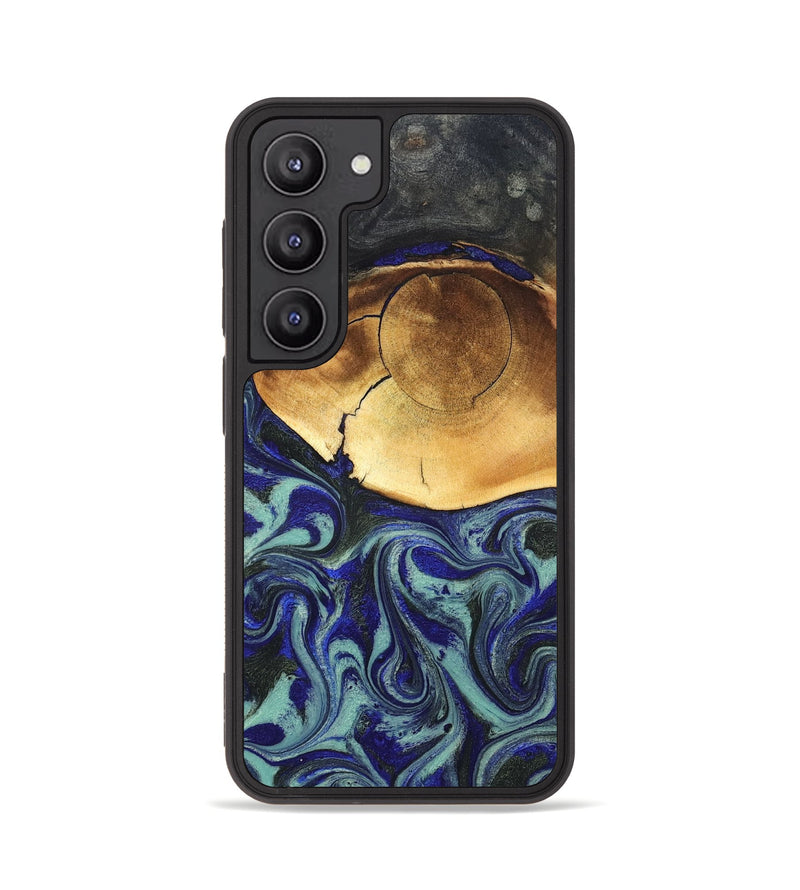 Galaxy S23 Wood Phone Case - Antonia (Blue, 819799)