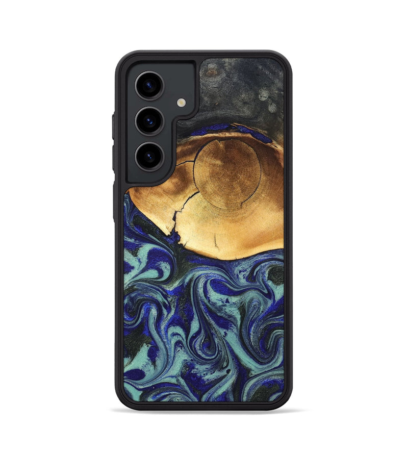 Galaxy S24 Wood Phone Case - Antonia (Blue, 819799)