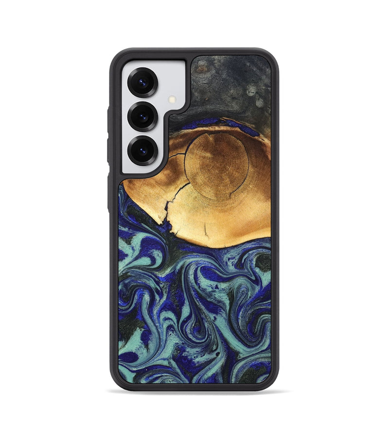Galaxy S25 Wood Phone Case - Antonia (Blue, 819799)