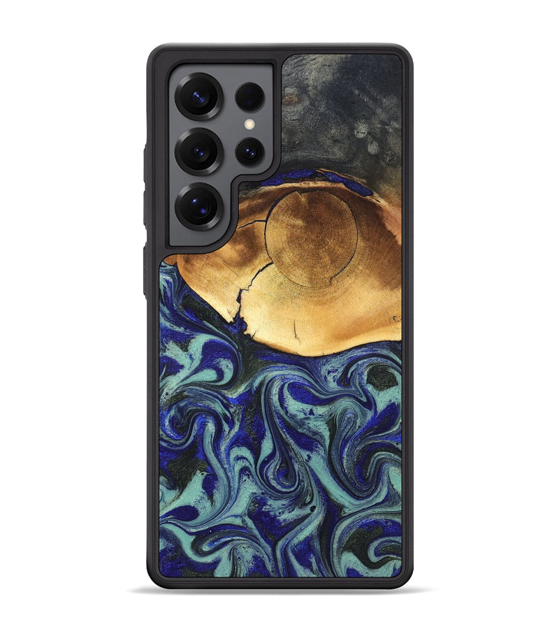 Galaxy S25 Ultra Wood Phone Case - Antonia (Blue, 819799)