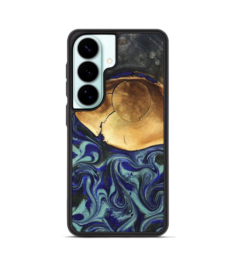 Galaxy S26 Wood Phone Case - Antonia (Blue, 819799)