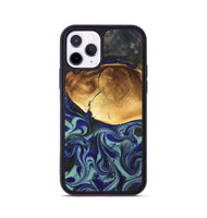 iPhone 11 Pro Wood Phone Case - Antonia (Blue, 819799)