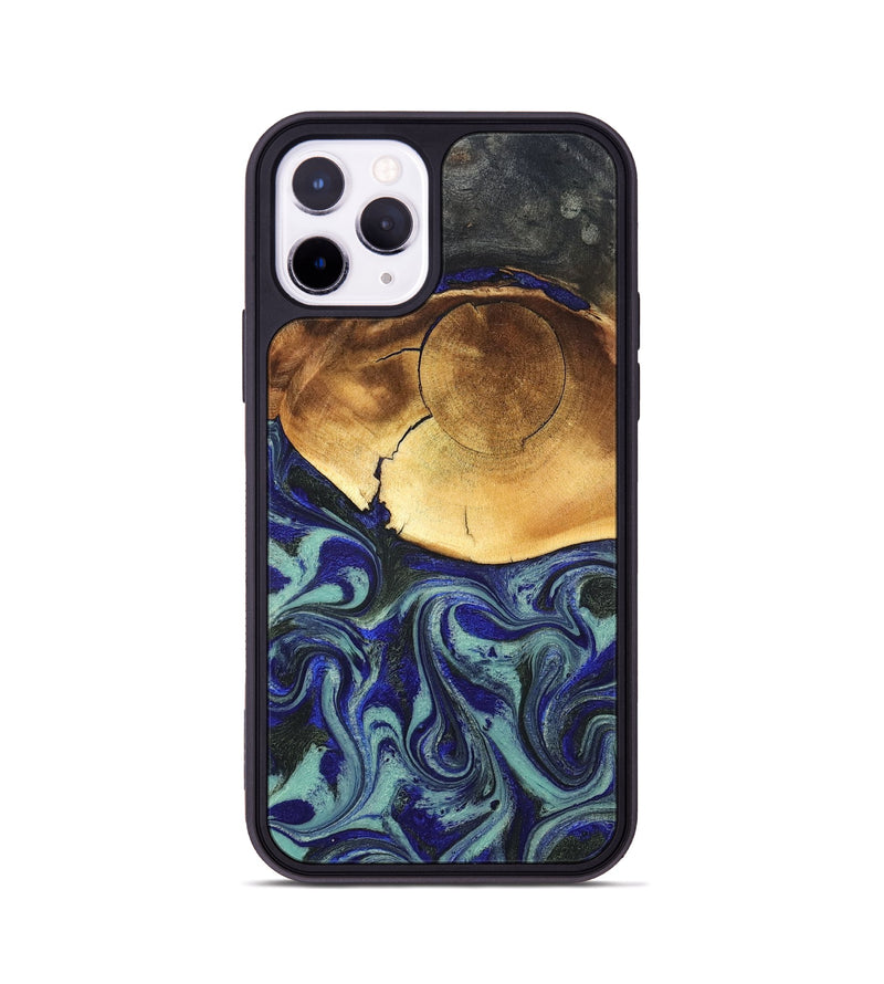 iPhone 11 Pro Wood Phone Case - Antonia (Blue, 819799)