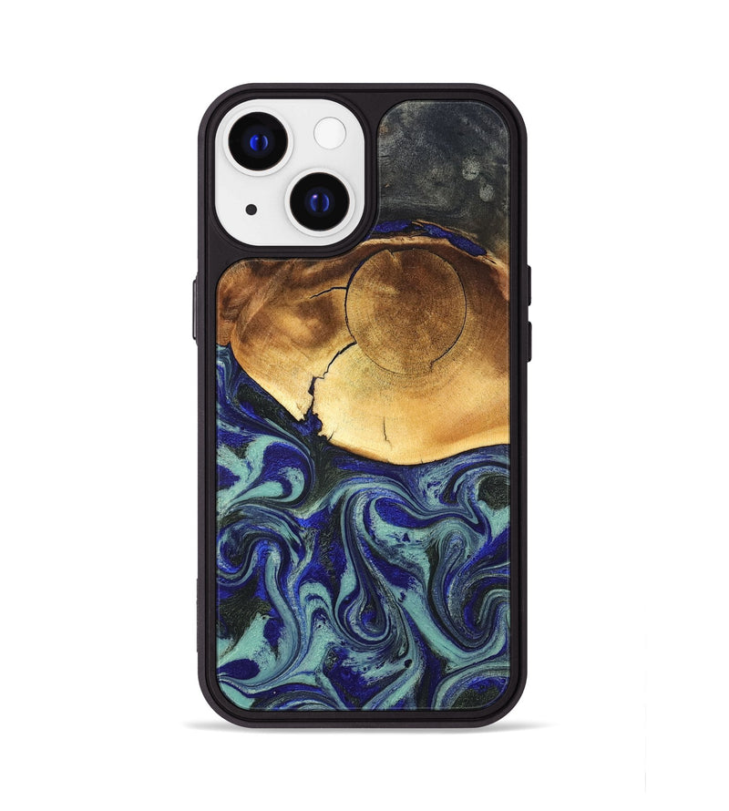 iPhone 13 Wood Phone Case - Antonia (Blue, 819799)
