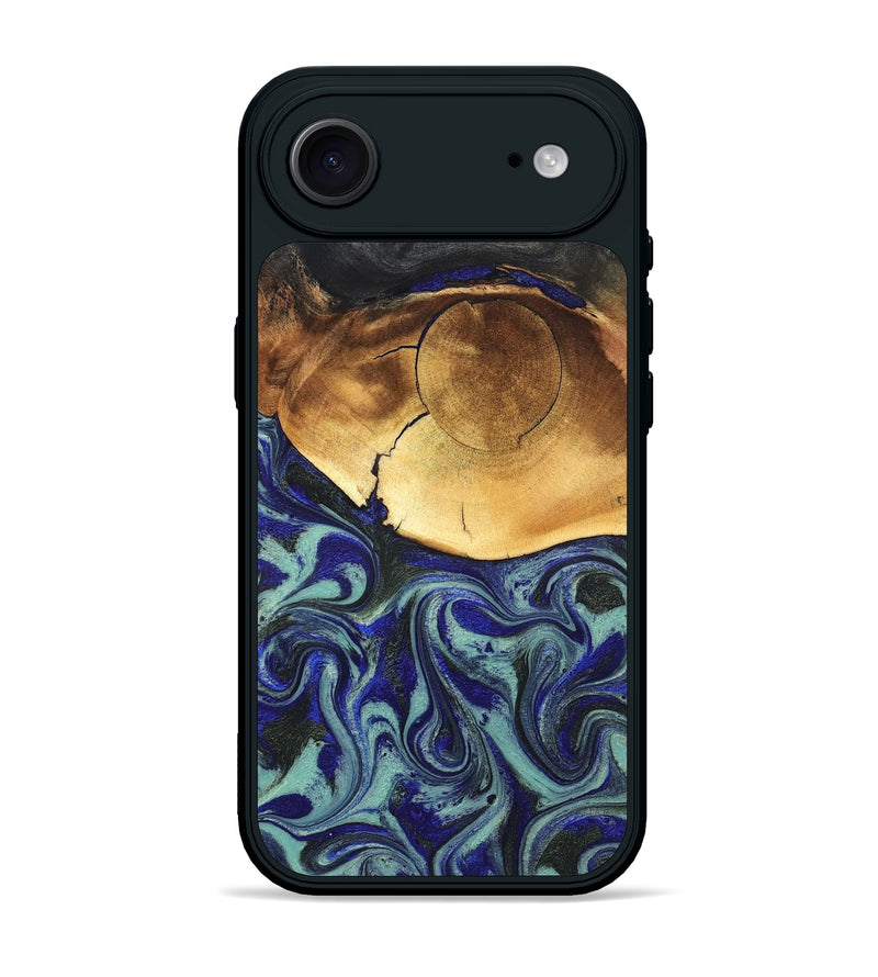 iPhone 17 Air Wood Phone Case - Antonia (Blue, 819799)