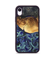 iPhone Xr Wood Phone Case - Antonia (Blue, 819799)