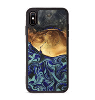 iPhone Xs Max Wood Phone Case - Antonia (Blue, 819799)