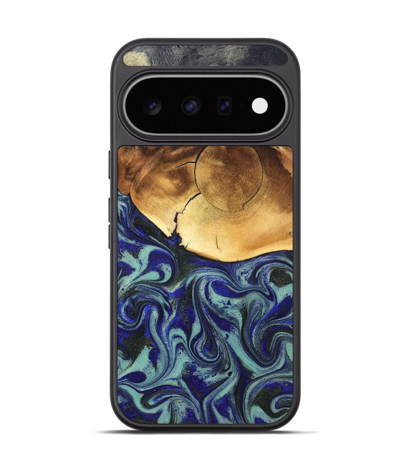 Pixel 11 Wood Phone Case - Antonia (Blue, 819799)