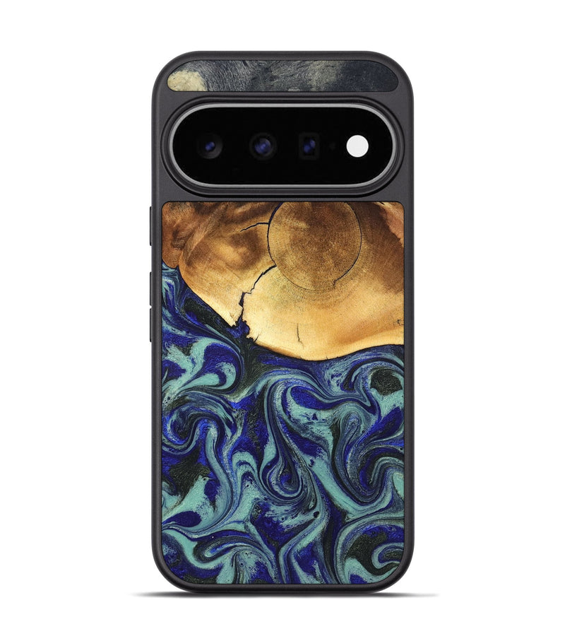 Pixel 11 Pro Wood Phone Case - Antonia (Blue, 819799)