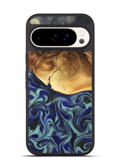 Pixel 9 Pro Wood Phone Case - Antonia (Blue, 819799)