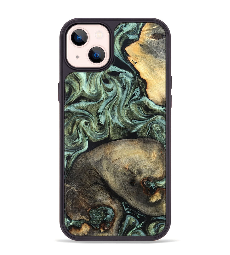 iPhone 14 Plus Wood Phone Case - Cyril (Green, 819800)