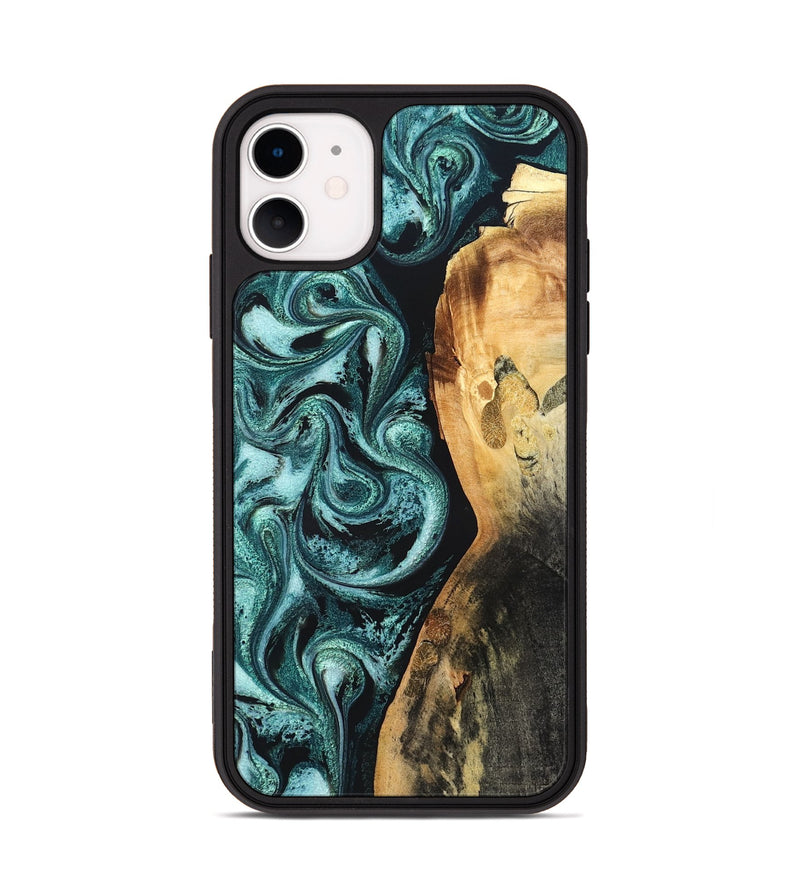 iPhone 11 Wood Phone Case - Nikia (Green, 819803)