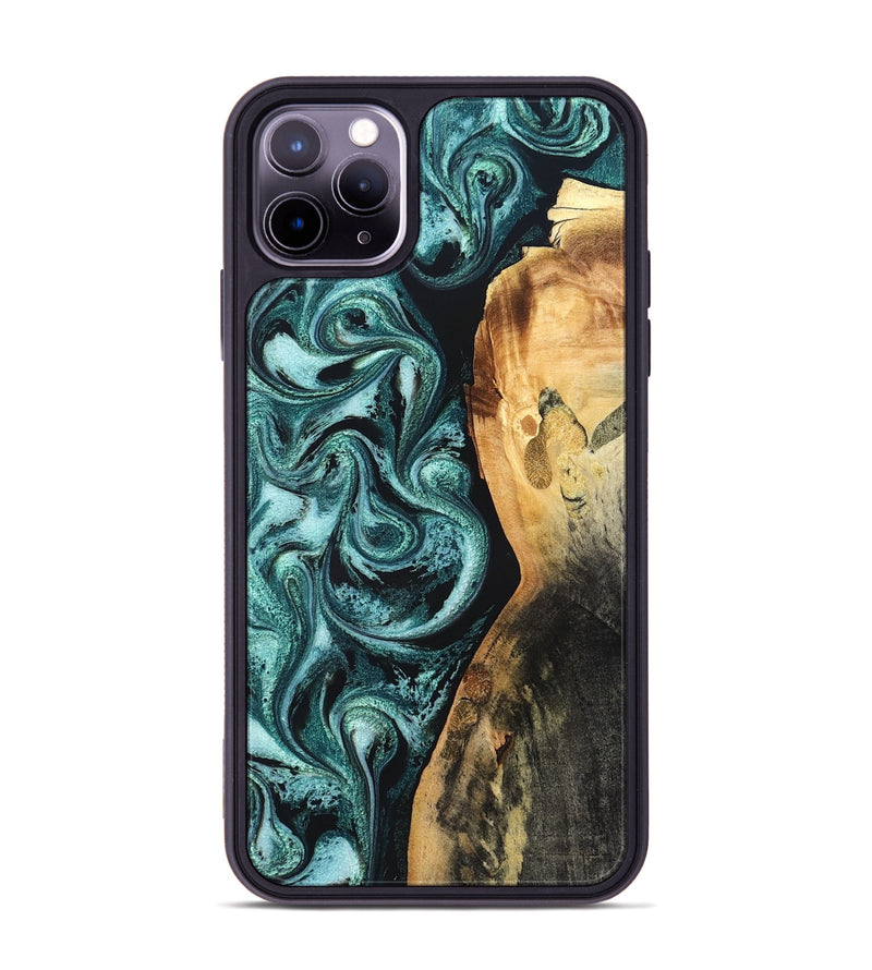 iPhone 11 Pro Max Wood Phone Case - Nikia (Green, 819803)