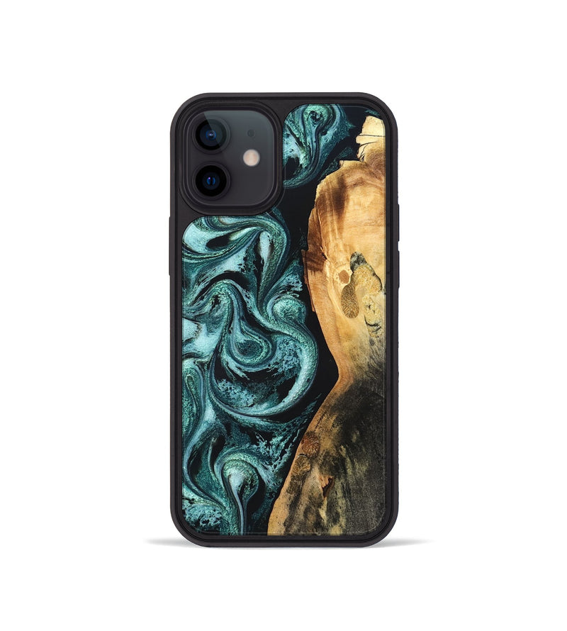iPhone 12 mini Wood Phone Case - Nikia (Green, 819803)