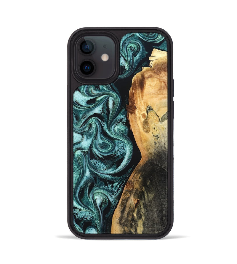 iPhone 12 Wood Phone Case - Nikia (Green, 819803)