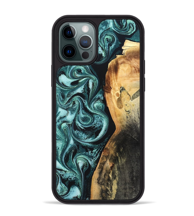 iPhone 12 Pro Max Wood Phone Case - Nikia (Green, 819803)