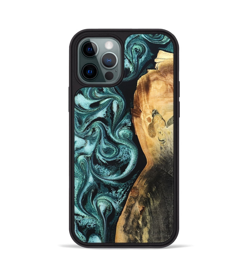 iPhone 12 Pro Wood Phone Case - Nikia (Green, 819803)