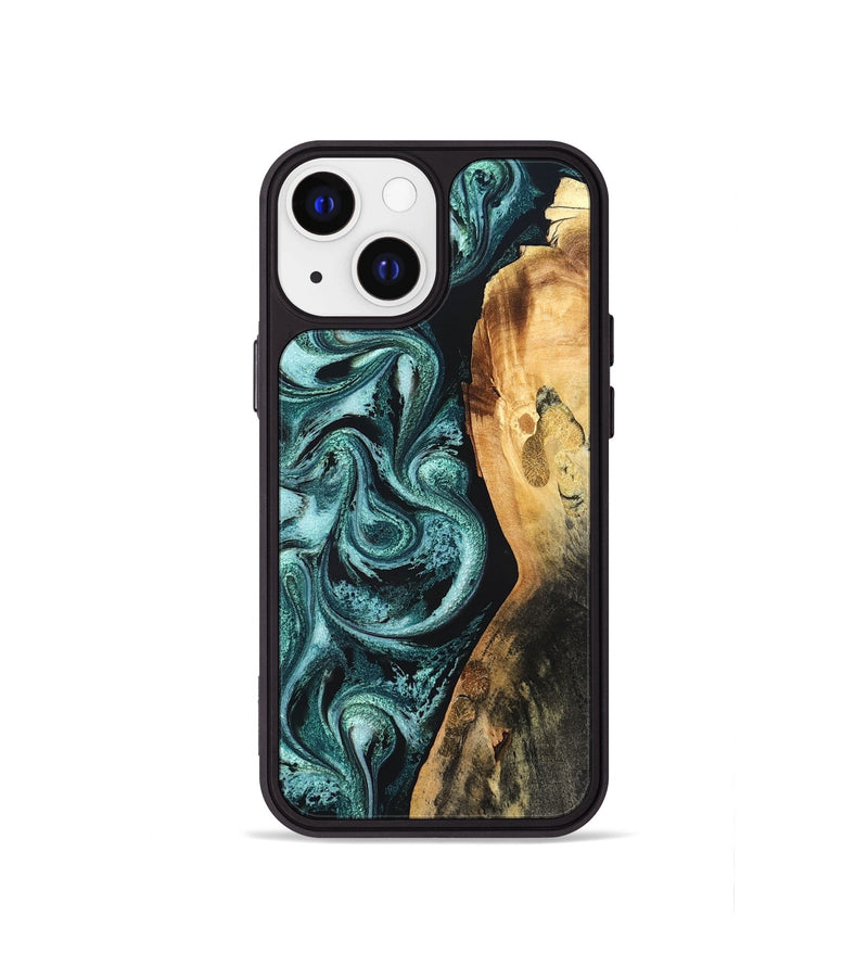 iPhone 13 mini Wood Phone Case - Nikia (Green, 819803)