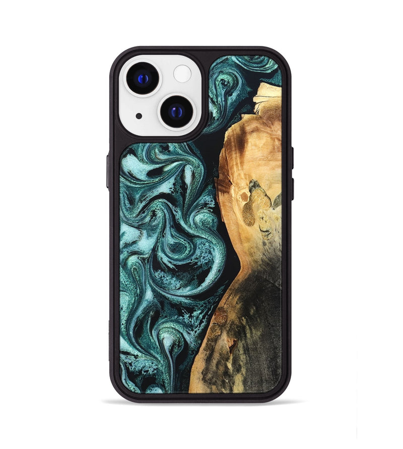 iPhone 13 Wood Phone Case - Nikia (Green, 819803)