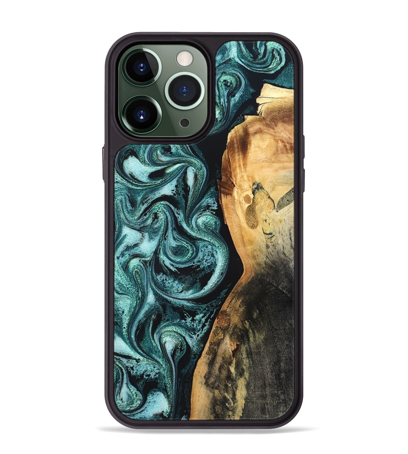 iPhone 13 Pro Max Wood Phone Case - Nikia (Green, 819803)