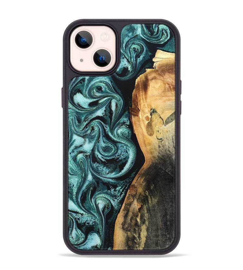 iPhone 14 Plus Wood Phone Case - Nikia (Green, 819803)