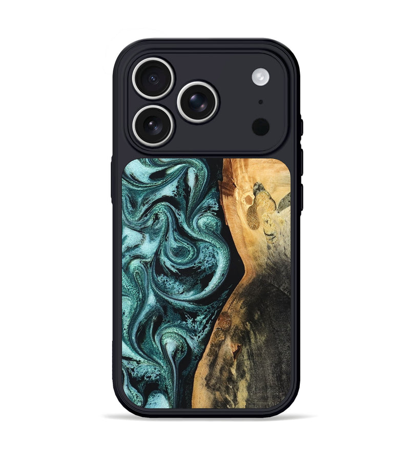 iPhone 17 Pro Wood Phone Case - Nikia (Green, 819803)