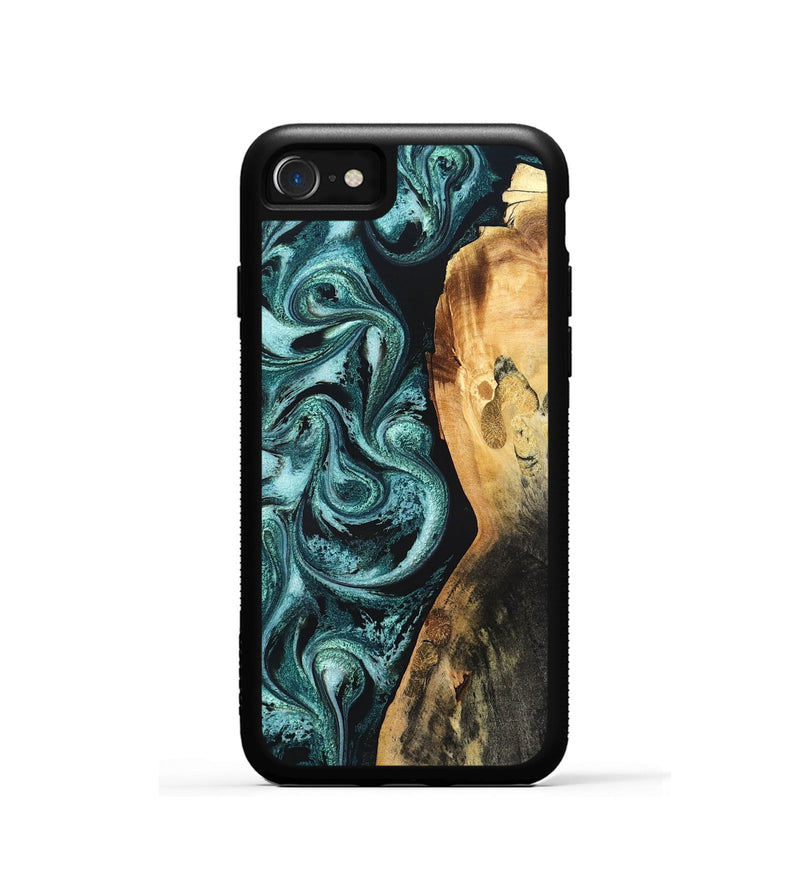 iPhone SE Wood Phone Case - Nikia (Green, 819803)