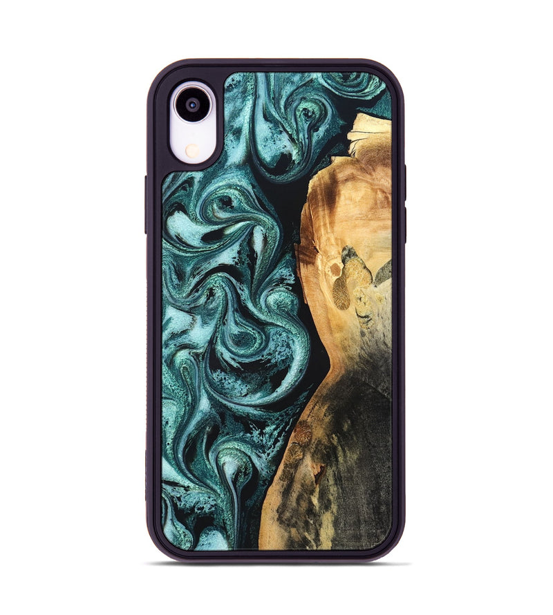 iPhone Xr Wood Phone Case - Nikia (Green, 819803)