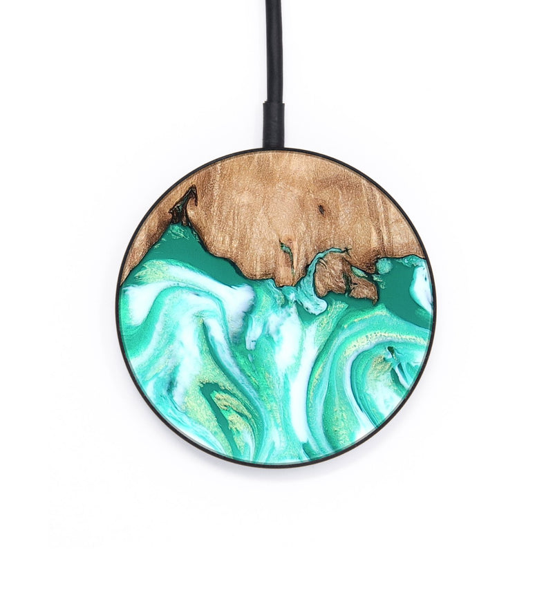 Circle Wood Wireless Charger - Francis (Green, 819804)