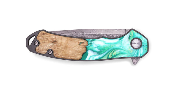 EDC Wood Pocket Knife - Francis (Green, 819804)