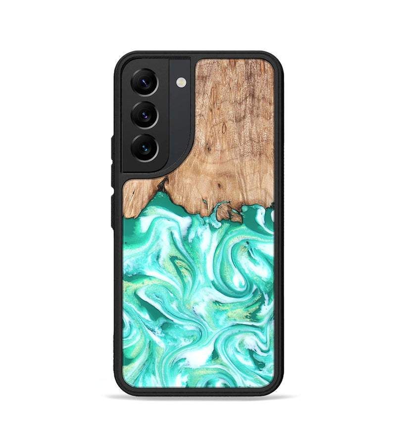 Galaxy S22 Wood Phone Case - Francis (Green, 819804)