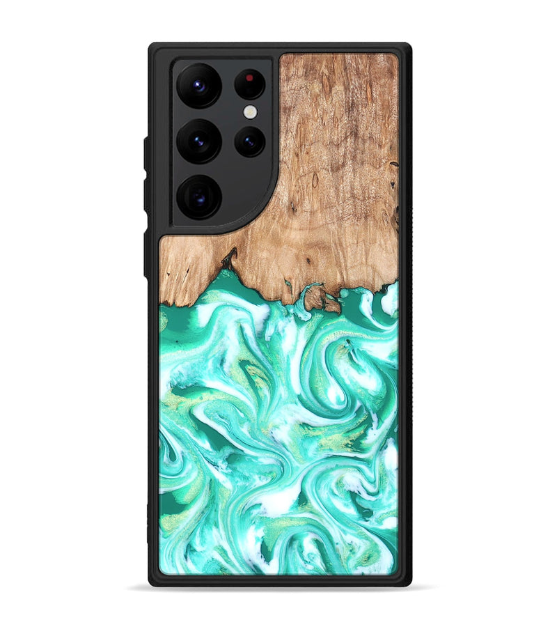 Galaxy S22 Ultra Wood Phone Case - Francis (Green, 819804)