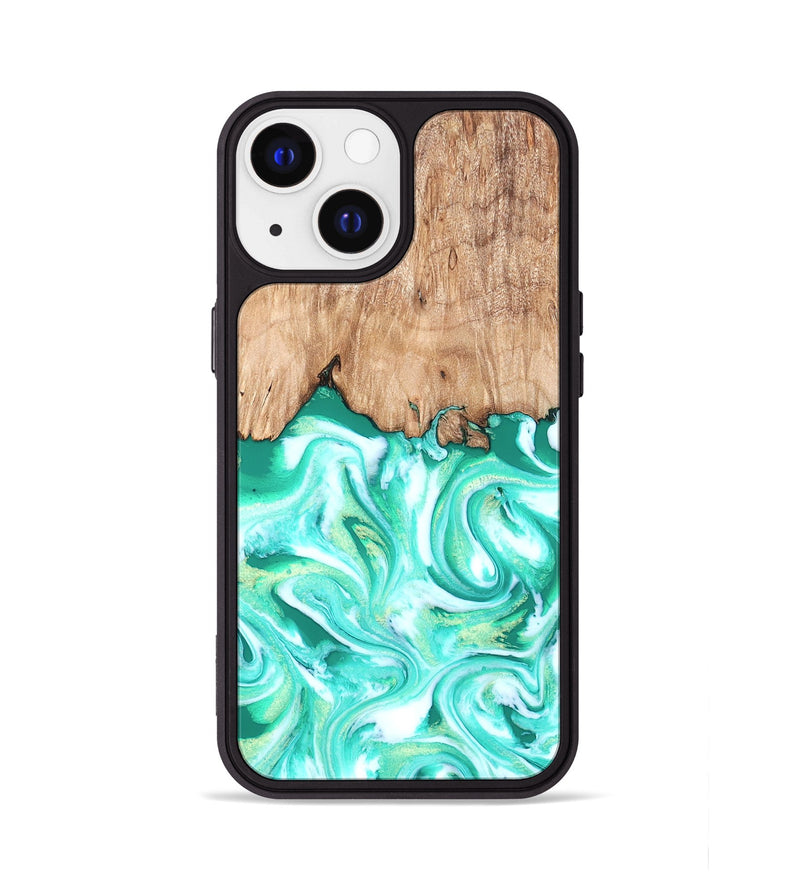 iPhone 13 Wood Phone Case - Francis (Green, 819804)