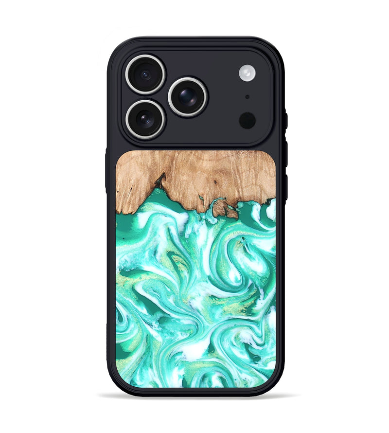 iPhone 17 Pro Wood Phone Case - Francis (Green, 819804)