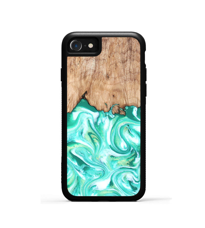 iPhone SE Wood Phone Case - Francis (Green, 819804)