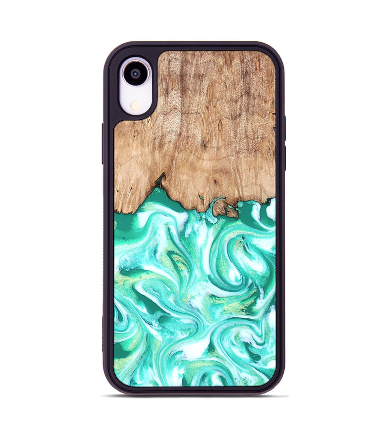 iPhone Xr Wood Phone Case - Francis (Green, 819804)