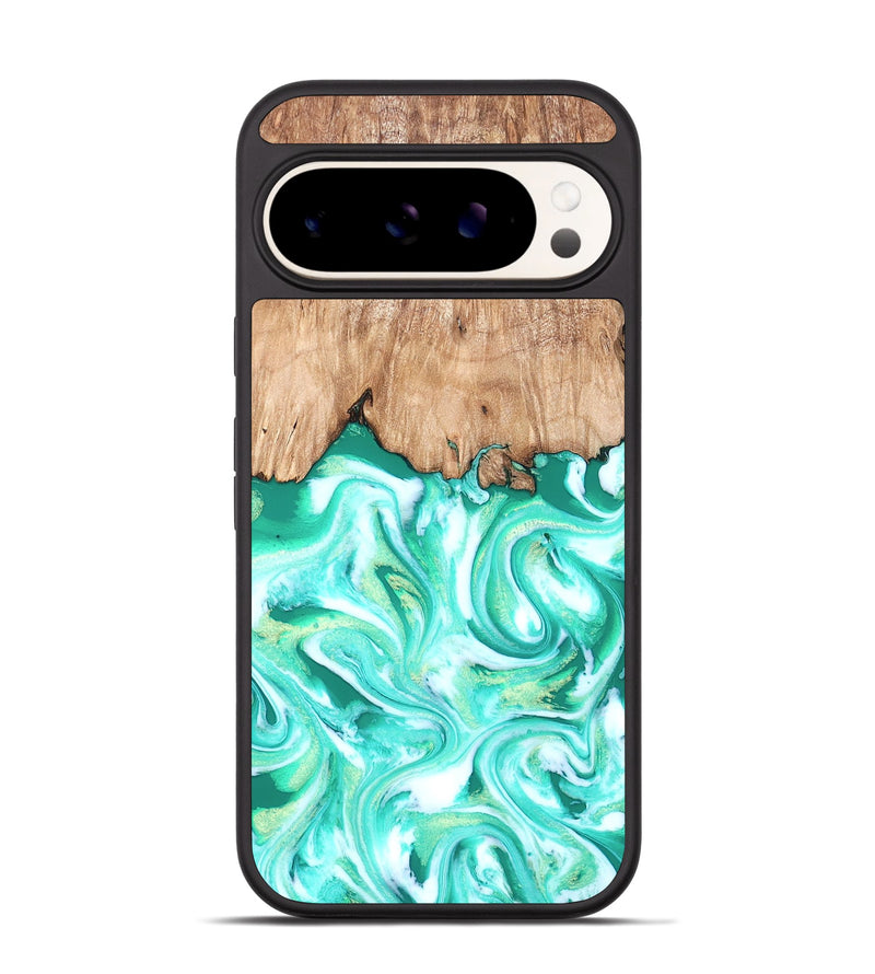 Pixel 9 Wood Phone Case - Francis (Green, 819804)