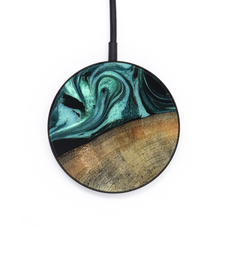 Circle Wood Wireless Charger - Tanisha (Green, 819805)